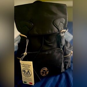 NWT BLACK VALENTINO ORLANDI BACKPACK